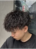 *NOISMツイストスパイラルツーブロックマッシュセンターパート