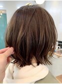 くびれウルフ☆細めハイライト☆くすみベージュ/20代～50代