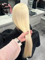 ベレーザ 渋谷(BELEZA)&nbsp;14564ブリーチ＆ダブルカラーホワイトブロンドハイトーンカラー