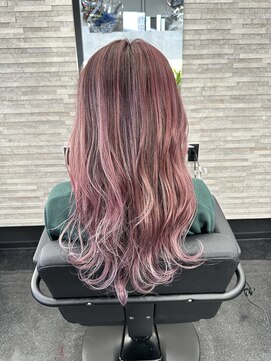 ヘアーディア みどり店(Hair...DiA) バレイヤージュ/ピンクカラー