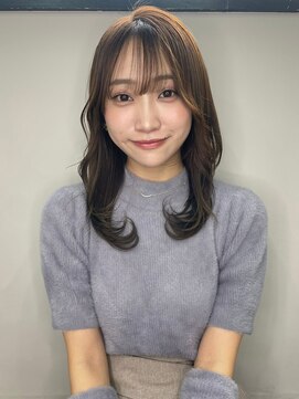 トルネード(TORNADO) ミディアムレイヤー レイヤーカット ベージュブラウンA0313