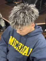 メゾンフォーメン トアロード(Maison for men TorRoad) メンズパーマ ツイストパーマ ホワイトメッシュ