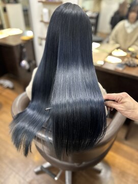 ルアナ 名古屋店(Luana) 地毛風髪質改善ストレート＋ブルーグレイ※植田※Luana.※名古屋