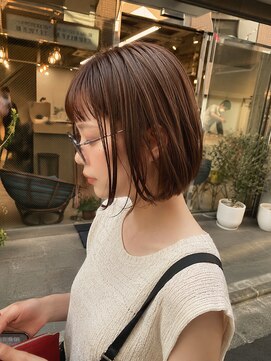 クラム(clam.) 【clam./窪田】大人可愛いミニボブ/切りっぱなしボブ/髪質改善