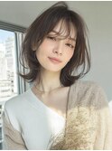 【イエベ秋】垢抜シースルーバング×大人アンニュイくびれミディ