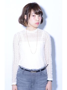 ヘアー アイス ルーチェ(HAIR ICI LUCE) 【HAIR ICI LUCE】ボブ×３Dカラー×アッシュグレイ
