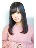 ツヤツヤストレートヘア 前髪/イメチェン