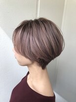 ネウィ グランデ 横浜(newi grande) 大人可愛い20代30代40代小顔ワンサイドショートボブ丸み前下がり