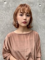 ユアーズヘア 神楽坂店(youres hair)&nbsp;大人かわいい外ハネ波ショート☆イヤリングカラー