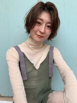 シー バイ ロンド 新宿(Sea by Lond)&nbsp;髪質改善×シルキーベージュ【斜めバング/新宿/デザインカラー】