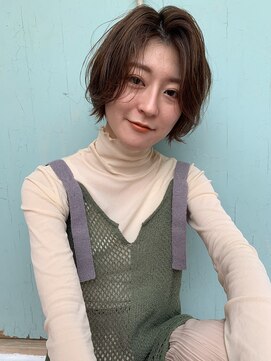 シー バイ ロンド 新宿(Sea by Lond) 髪質改善×シルキーベージュ【斜めバング/新宿/デザインカラー】