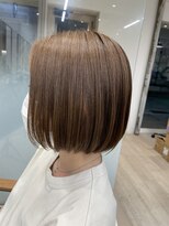 ランド(LAND)&nbsp;ブリーチ無しのベージュライン、縮毛矯正×アディクシーカラー