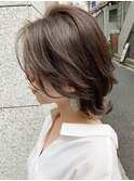 デジタルパーマミニウルフテラコッタくすみブルー20代30代40代