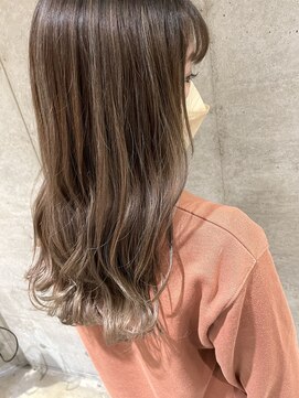 エイト 上野店(EIGHT ueno) 【EIGHT上野】日木[NIKI]_ハイライト×ベージュ