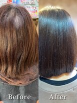 アークスヘアー&nbsp;大人可愛い切りっぱなしひし形レイヤーカットモカベージュ