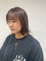 ベルクープス 天王寺店(Belle Coupes) 【BelleCoupes】切りっぱなし外はねボブ ラベンダーグレージュ