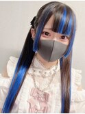 インナーカラーエクステ￥5990／最高級エクステ60本￥11990