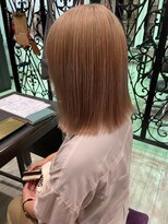 マイ ヘア デザイン 岡崎(MY hair design) 斜めバング/グレージュカラー/シルキーベージュ/岡崎