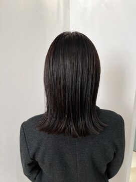 ローネス ギンザ(LONESS ginza) 艶感で魅せる暗めグレージュ<銀座の/艶カラー/美髪カラー>