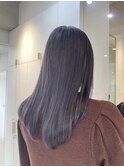 【川辺晴加】艶感ラベンダーアッシュ/寒色系カラー/透明感カラー