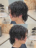 オーバー 町田店(OVER)&nbsp;センターパート×緩めスパイラルパーマ