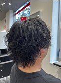 横浜流星さん風緩め波巻きパーマメンズヘア仙台眉毛