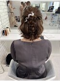 ハーフアップ