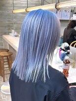 ヲタク(wotaku.) ブルーシルバーハイトーンカラー水色カラーペールブルーレイヤー