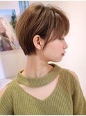 ショートカット 耳かけ 大人ヘア 小顔カット ボブ 40代30代