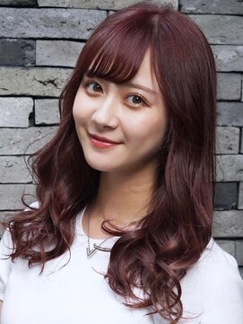 ピープスアンドスー 表参道 渋谷(Peeps&Suu.) 韓国艶髪セミロング/レッドブラウンヘア/20代30代40代