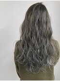 【La fith】アッシュグレージュ×ナチュラルウェーブ