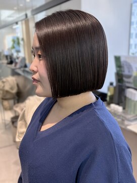 ロンドシエル 横浜(Lond ciel) メルティカラー似合わせカットウェーブミディアム縮毛矯正ボブ