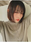 【ボブ】カット×ストレート