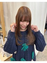 アマーク(a mark)&nbsp;【小川　結女花】ヘーゼルベージュ×ダブルカラー×水素カラー