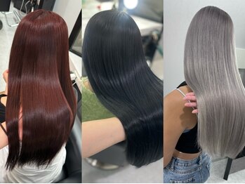 ブロンド(Blonde)の写真/【ブリーチ毛にも施術可能◎】ダメージを最大限に抑えながら、指通り滑らかなうるツヤ美髪を実現＊