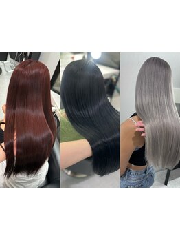 【ブリーチ毛にも施術可能◎】ダメージを最大限に抑えながら、指通り滑らかなうるツヤ美髪を実現＊