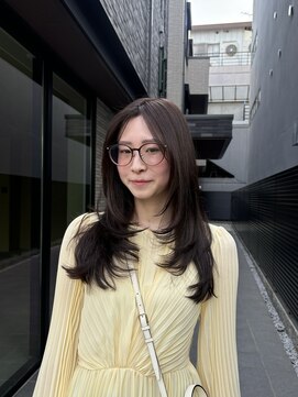 アオ ミナミアオヤマ(Ao. minami aoyama) 似合わせレイヤー／顔周りレイヤー/レイヤー/ロングレイヤー