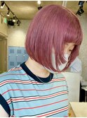 武蔵小杉大人ショートボブくびれベージュカラー顔周りレイヤー