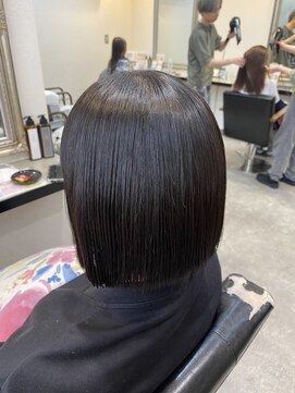 レガロヘアアトリエ(REGALO hair atelier) 縮毛矯正×切りっぱなしボブ