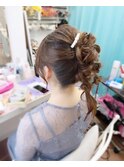 ヘアセット/ヘアアレンジ/結婚式お呼ばれヘア
