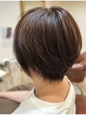 NaturalBrownxShortBob[30代40代50代60代]