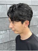 MEN’S HAIR/サーフカール/刈り上げセンターパート/伊勢崎