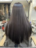 美髪ロングレージュ