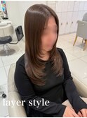 \髪質改善/抜け感レイヤー/シアーベージュ/30代/