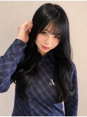 透明感カラー(四条大宮/京都/韓国/前髪/顔周り/縮毛矯正)