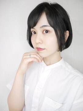 シュシュ(shushu) 黒髪大人前髪ショート　【有海一生】/シースルー/髪質改善