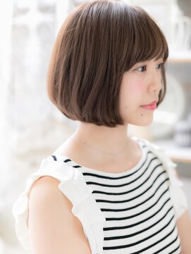 モッズヘア 越谷(mod's hair) ★ペールベージュ斜めバング大人ショートボブ20代30代40代★8