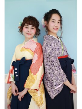 ネオリーブ シュシュ 神保町店(Neolive susu) 卒業式　ヘアーセット　メイク　着付け