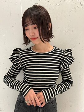 ガリカ(Gallica kinshicho) 【竹之内蔵人】大人かわいいナチュラル外ハネボブ/艶感ベージュ