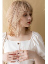 カバーヘア ブリス 上尾西口店(COVER HAIR bliss)&nbsp;外国人風ハイトーンカラーフレンチカジュアルY上尾10代20代30代